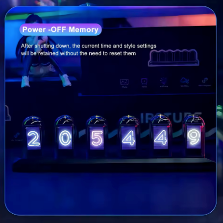 Urbantica® Desktop Tube Clock Night Light