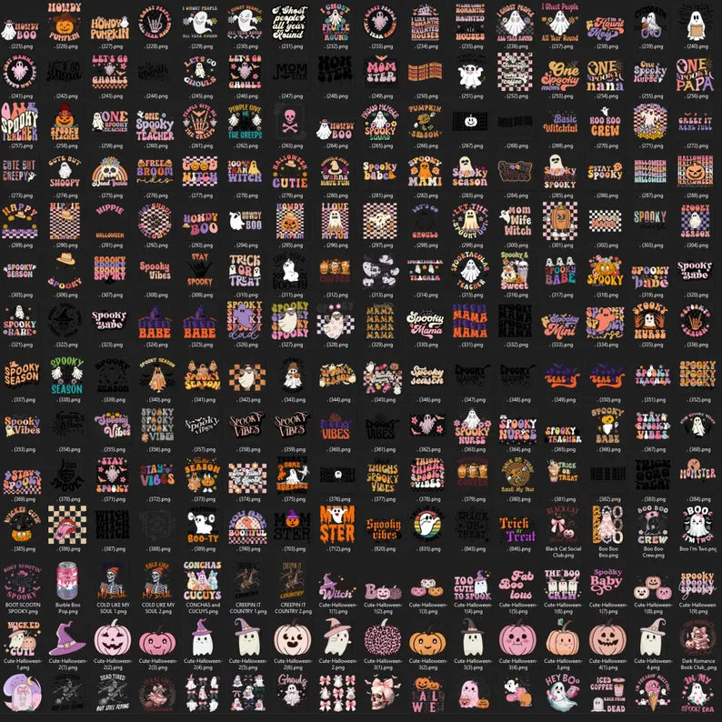 500+ Halloween Mega Bundle PNG