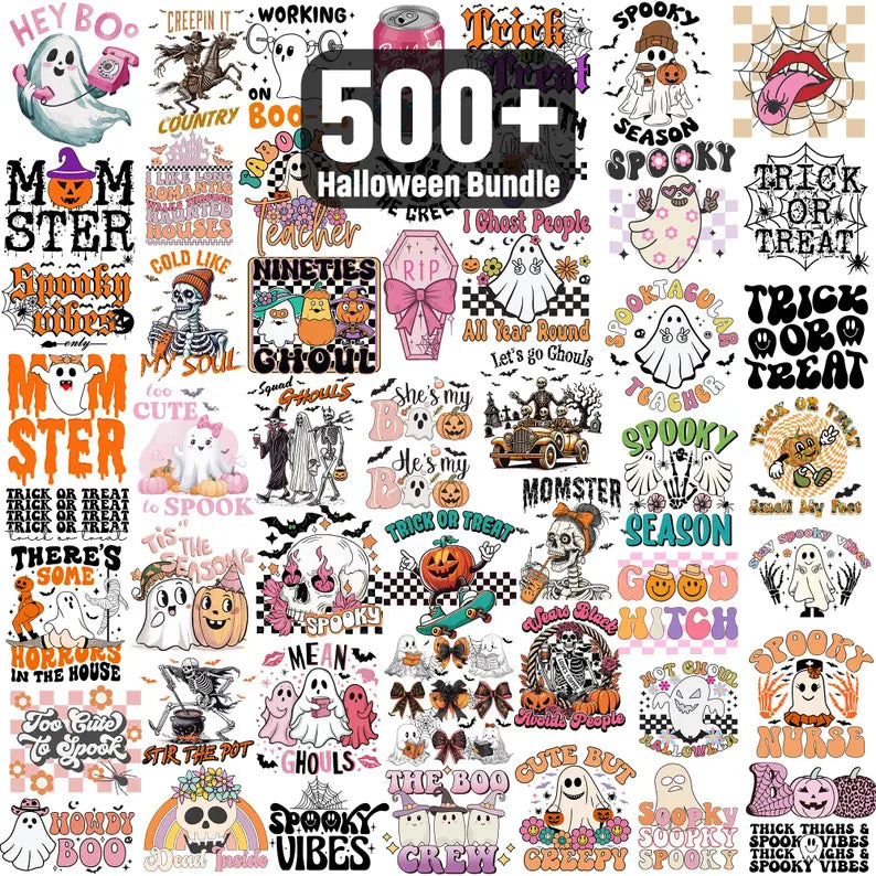 500+ Halloween Mega Bundle PNG