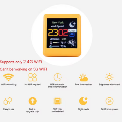 Urbantica® Mini Smart Weather Clock