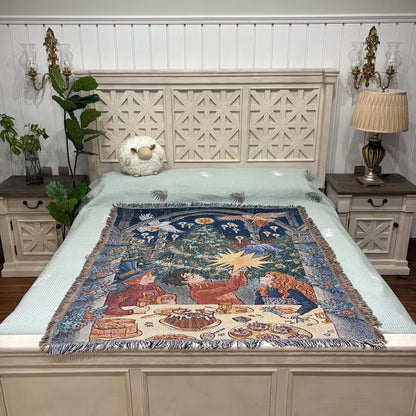HP Christmas Jacquard Woven Blankets